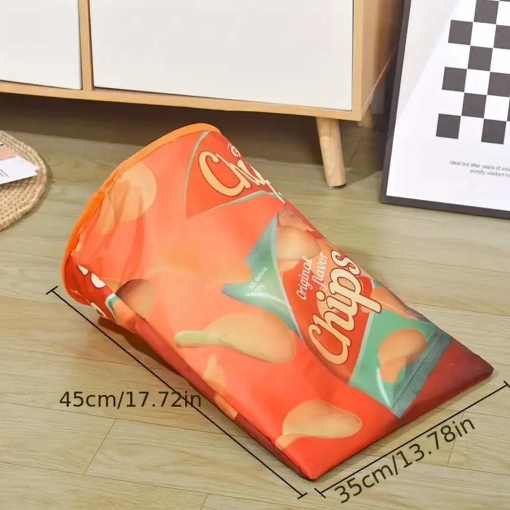 NEW! Orange Chips! Crinkle Cat Play Bag Toy / Hide Out!